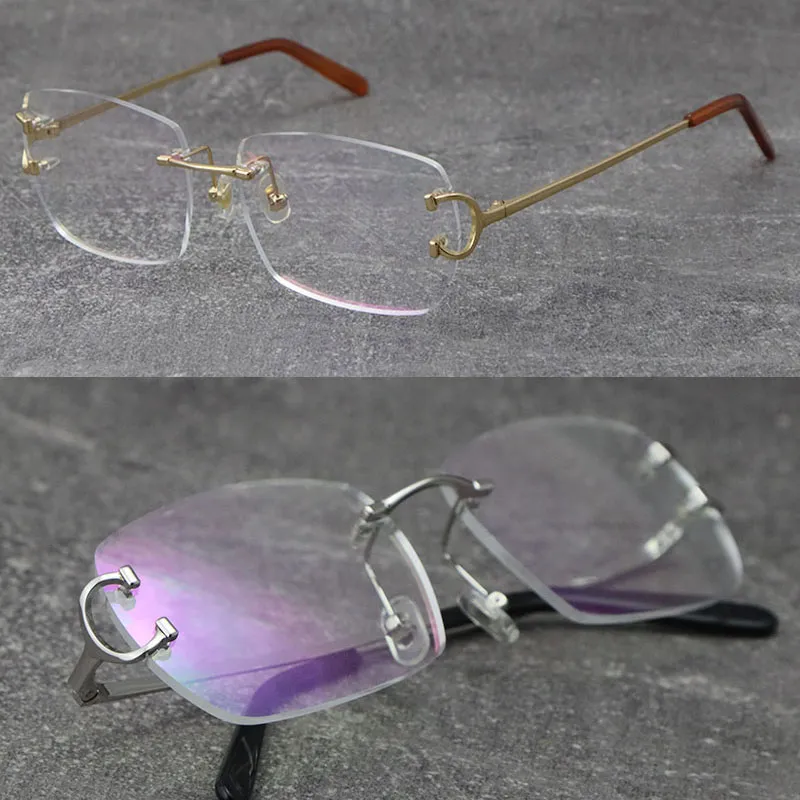 2022 Nuevo modelo de lente Metal Metal Fashion Frames CT00920 Conducción óptica C Decoración Eyewear Diseñador de alta calidad G