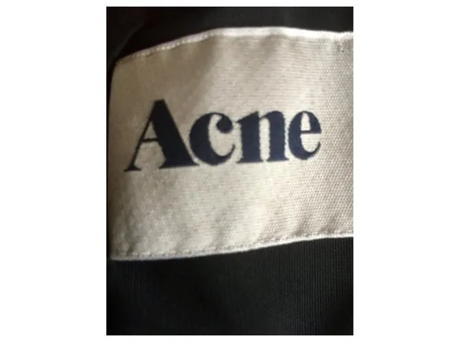 Acne Vestido corsé con volantes Negro 