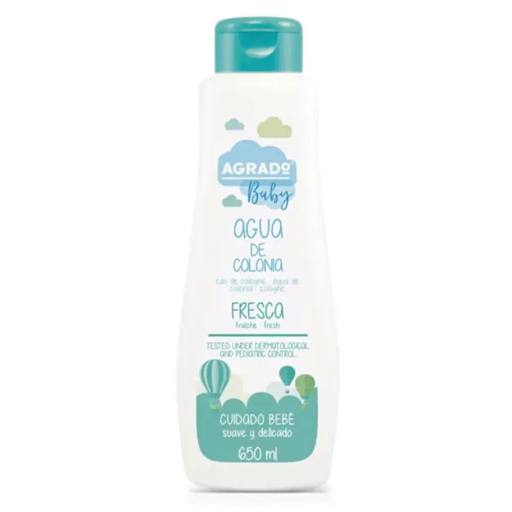 Agua de colonia fresca para bebé 650 ml