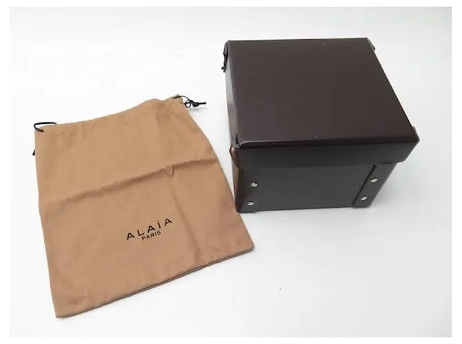 Alaïa NUEVA TALLA DE CINTURÓN ANCHO ALAIA 65 CORSÉ DE CUERO ABIERTO + NUEVO CAJA DE CINTURÓN Negro 