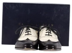 Autre Marque Zapatos brogue de la colección Ralph Lauren en cuero blanco 