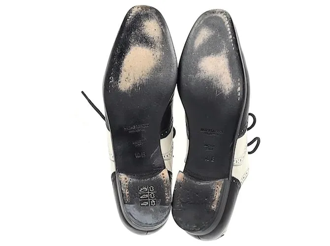 Autre Marque Zapatos brogue de la colección Ralph Lauren en cuero blanco 