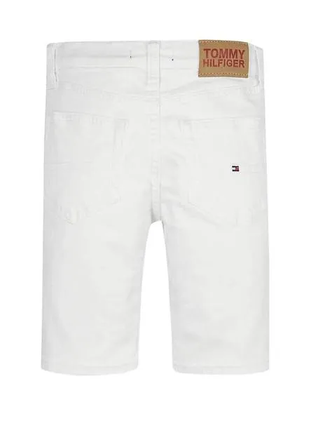 bermuda tommy hilfiger scanton blanco para niño