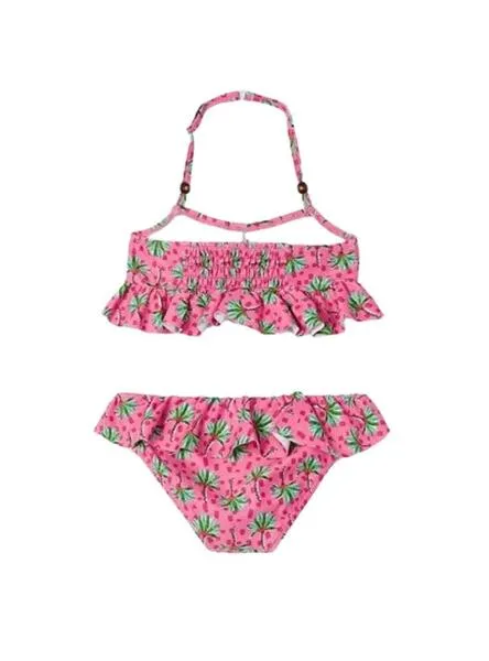 Bikini Mayoral Volante Lazo Rosa para Niña