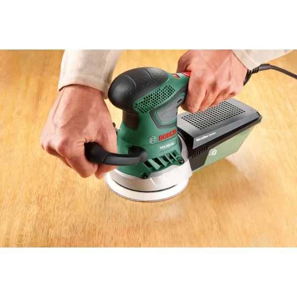 BOSCH  PEX 400 AE  LIJADORA EXCéNTRICAS, 370 W, 125 MM, CAJA DE PLASTICO
