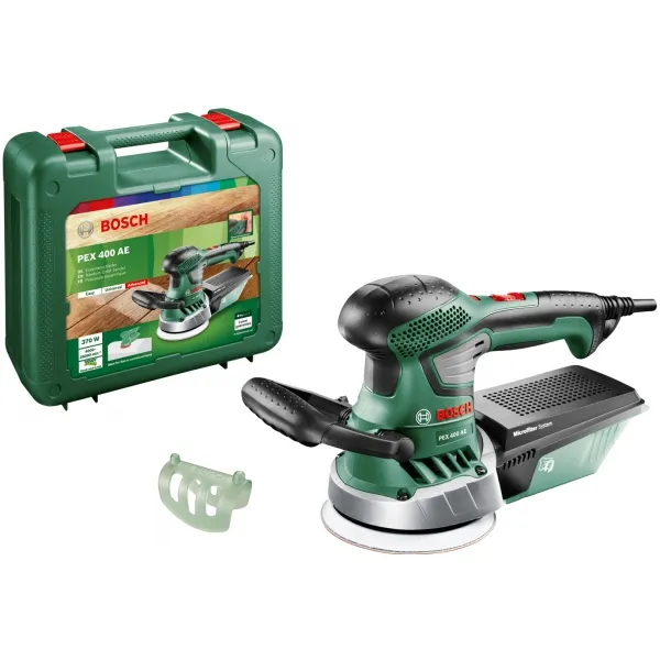 BOSCH  PEX 400 AE  LIJADORA EXCéNTRICAS, 370 W, 125 MM, CAJA DE PLASTICO