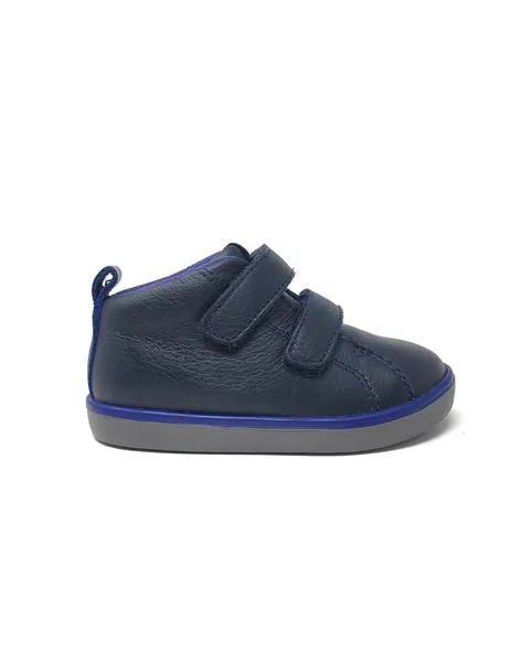 botÍn camper azul velcro