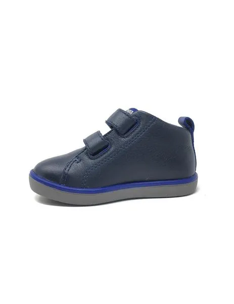 botÍn camper azul velcro