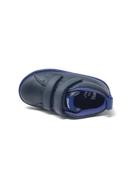 botÍn camper azul velcro