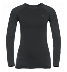 Camiseta de manga larga Odlo Performance Warm ECO (negro - Odlo gris grafito) mujer