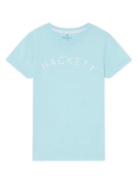 camiseta hackett logo azul para niño