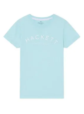 camiseta hackett logo azul para niño