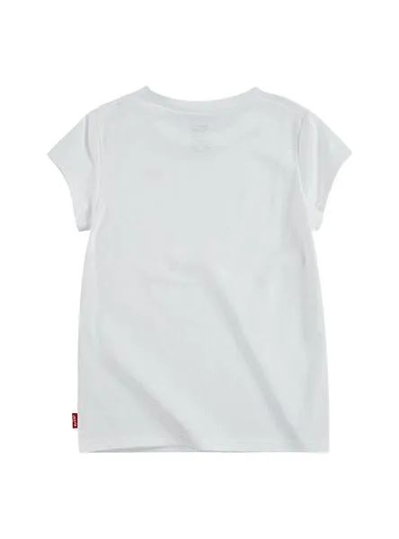 Camiseta Levis Batwing Tee Blanco Para Niña