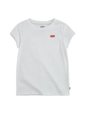 Camiseta Levis Batwing Tee Blanco Para Niña