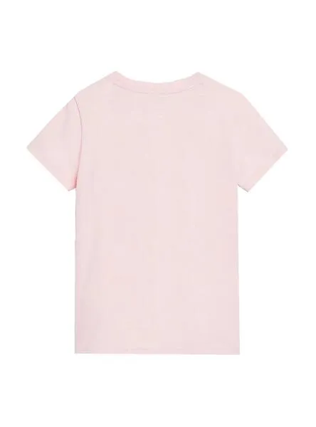 Camiseta Tommy Hilfiger Natural Dye Rosa para Niña