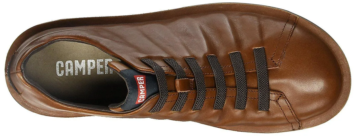 Camper Beetle 18751 Brown Mens Leather Trainers Shoes