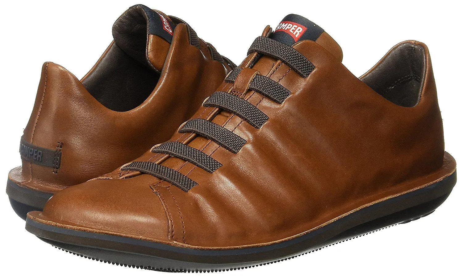 Camper Beetle 18751 Brown Mens Leather Trainers Shoes