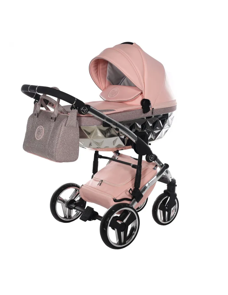 CARRO DUO HAND KRAFT GLITTER 01 ROSA/PLATA JUNAMA