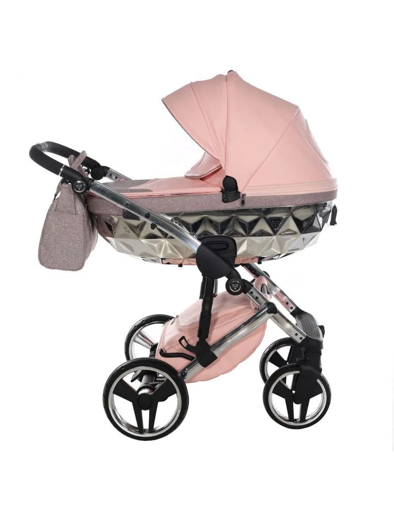 CARRO DUO HAND KRAFT GLITTER 01 ROSA/PLATA JUNAMA