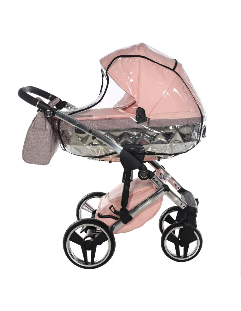 CARRO DUO HAND KRAFT GLITTER 01 ROSA/PLATA JUNAMA