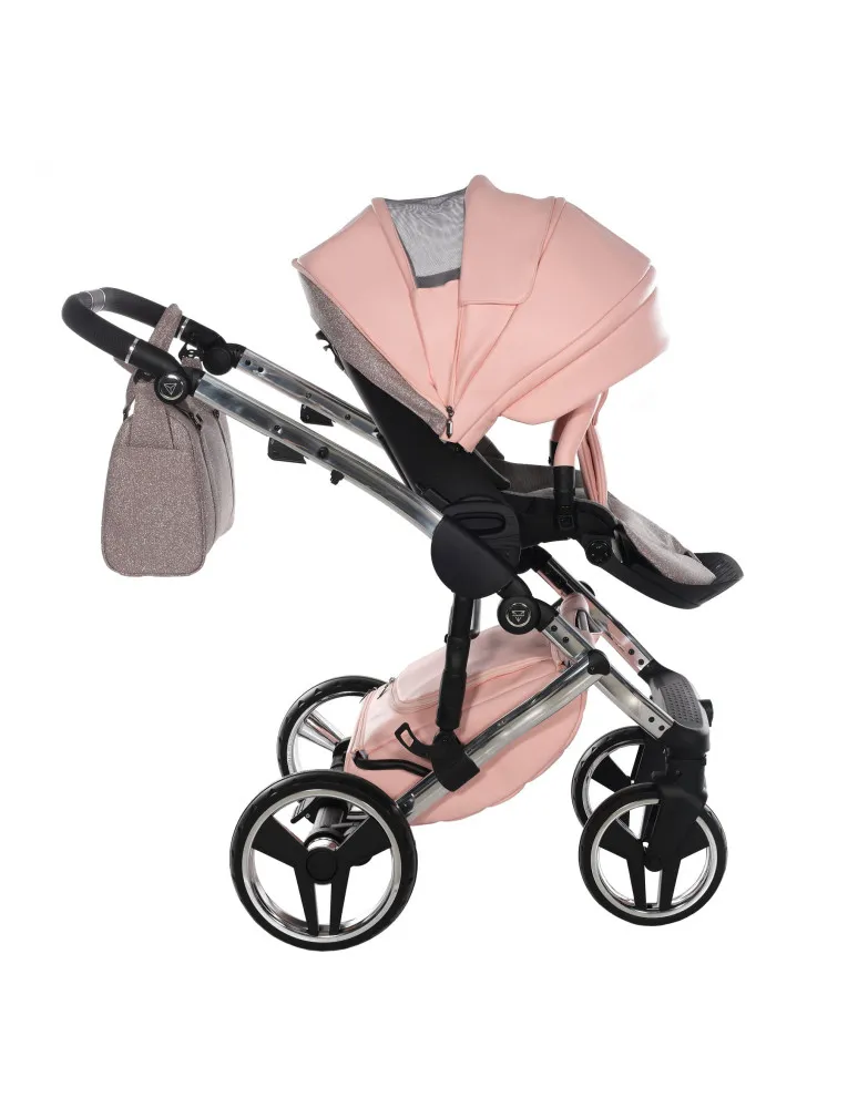 CARRO DUO HAND KRAFT GLITTER 01 ROSA/PLATA JUNAMA