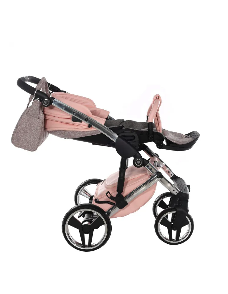 CARRO DUO HAND KRAFT GLITTER 01 ROSA/PLATA JUNAMA