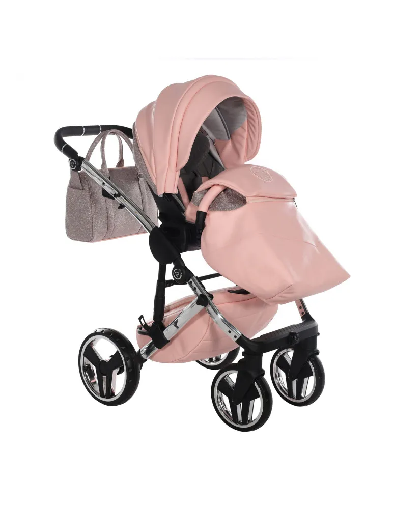 CARRO DUO HAND KRAFT GLITTER 01 ROSA/PLATA JUNAMA