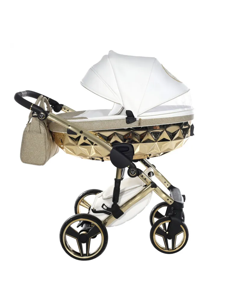 CARRO DUO HAND KRAFT GLITTER 02 BLANCO/ORO JUNAMA