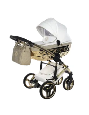 CARRO DUO HAND KRAFT GLITTER 02 BLANCO/ORO JUNAMA