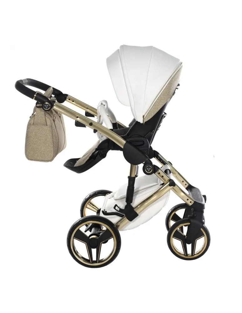 CARRO DUO HAND KRAFT GLITTER 02 BLANCO/ORO JUNAMA