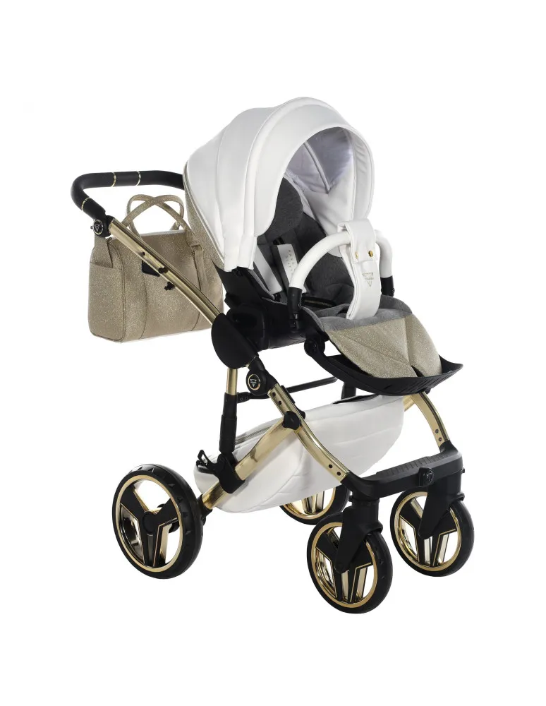 CARRO DUO HAND KRAFT GLITTER 02 BLANCO/ORO JUNAMA