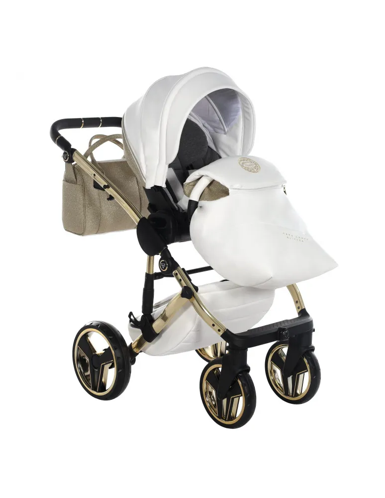 CARRO DUO HAND KRAFT GLITTER 02 BLANCO/ORO JUNAMA