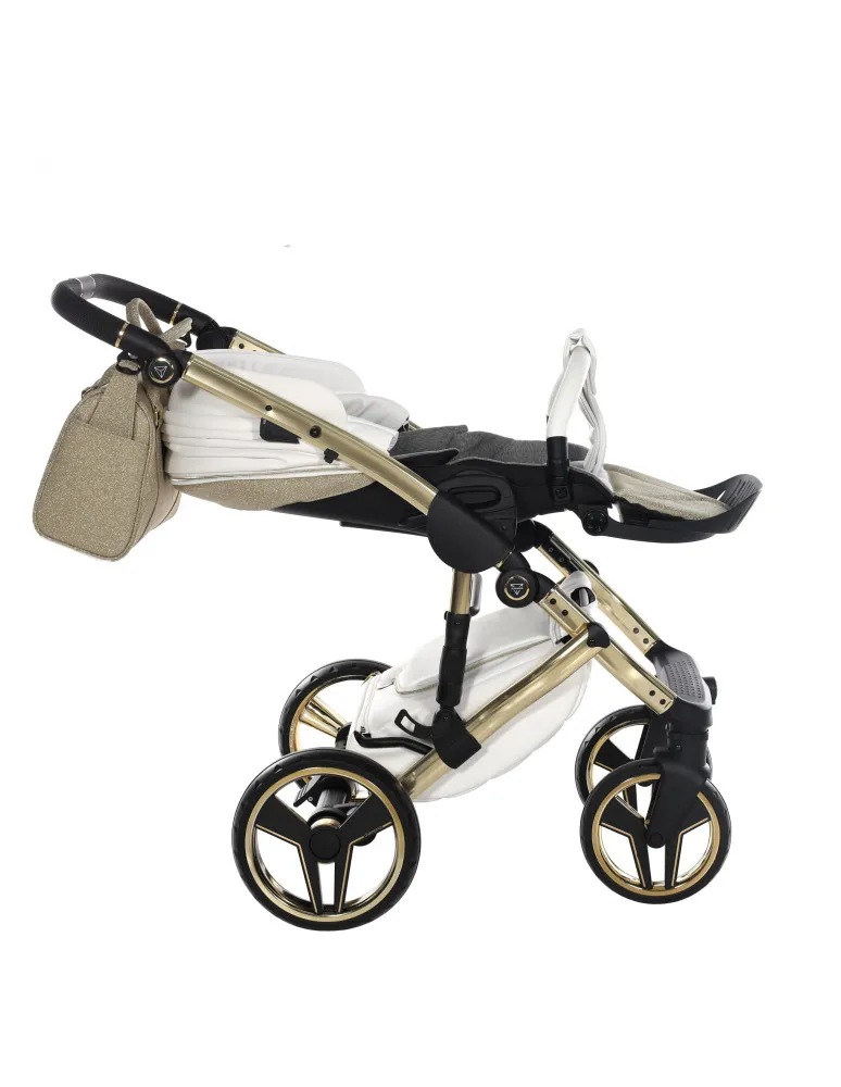 CARRO DUO HAND KRAFT GLITTER 02 BLANCO/ORO JUNAMA