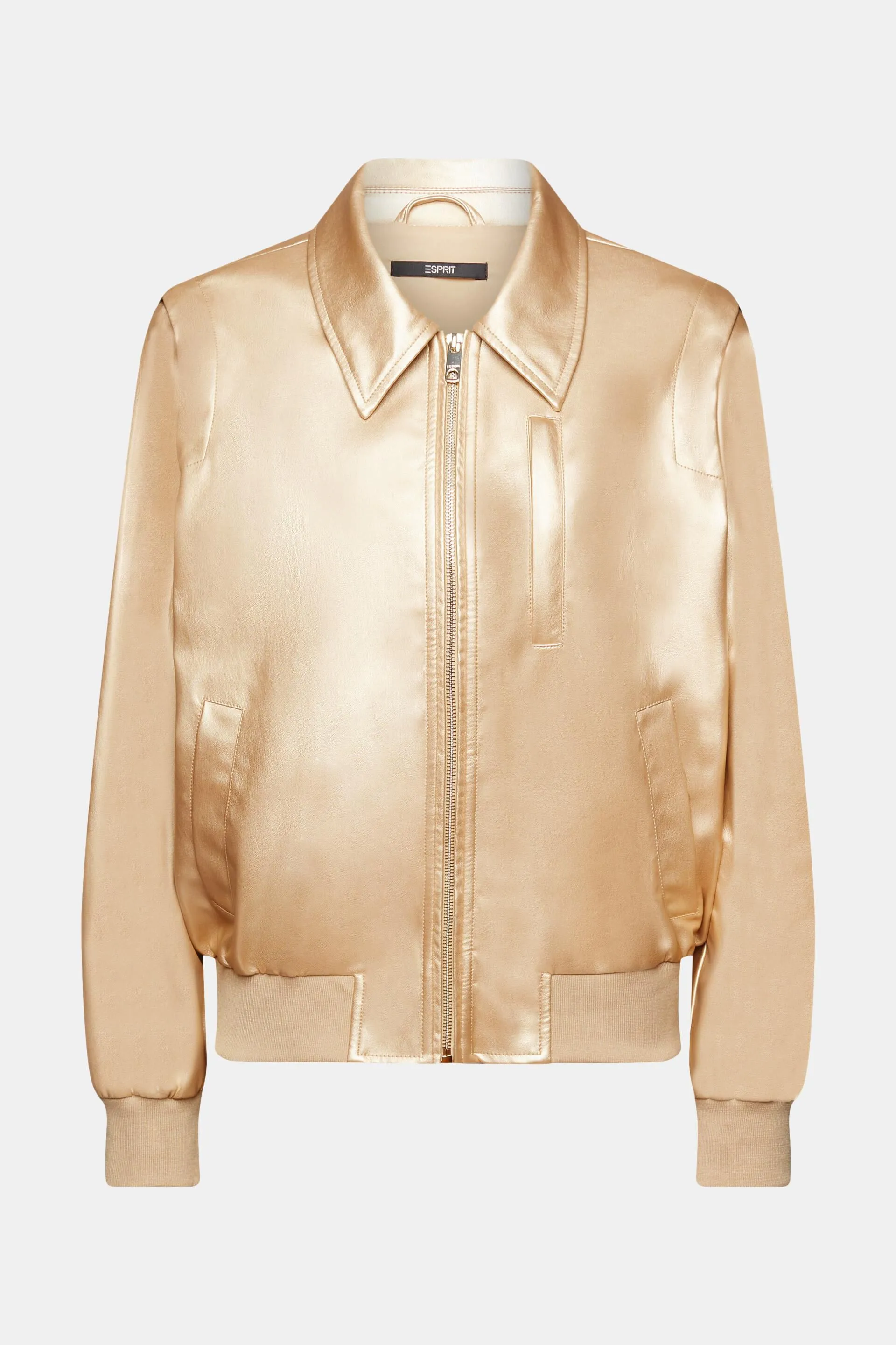 Chaqueta brillante tipo blusa