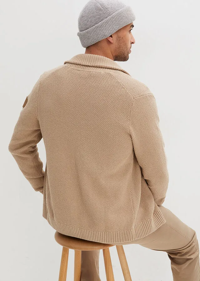 Chaqueta de punto Beige