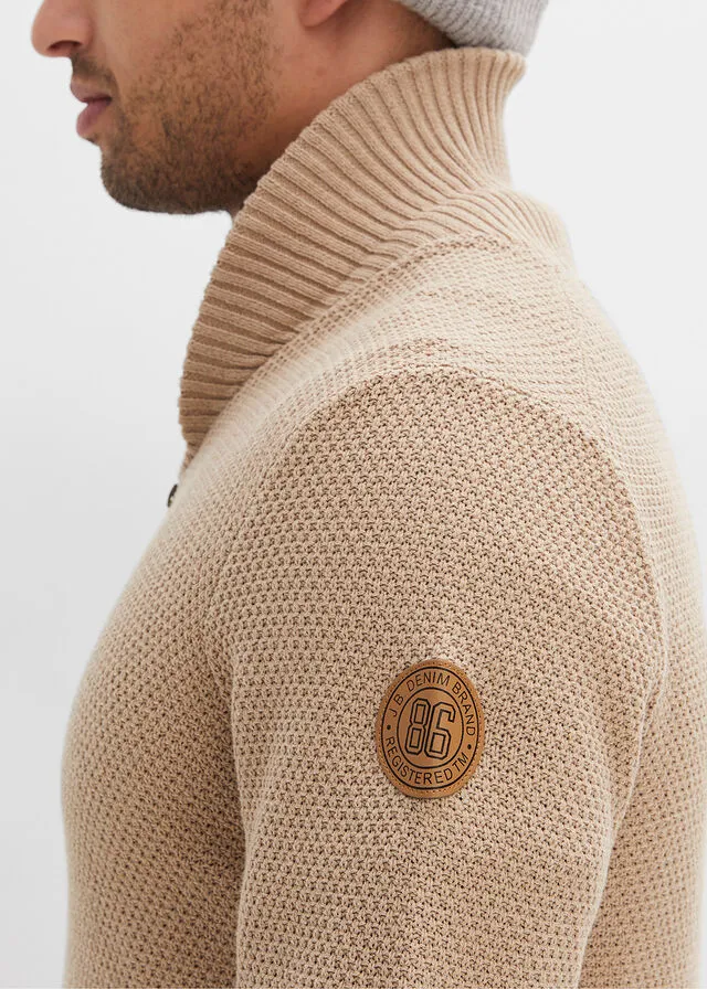 Chaqueta de punto Beige