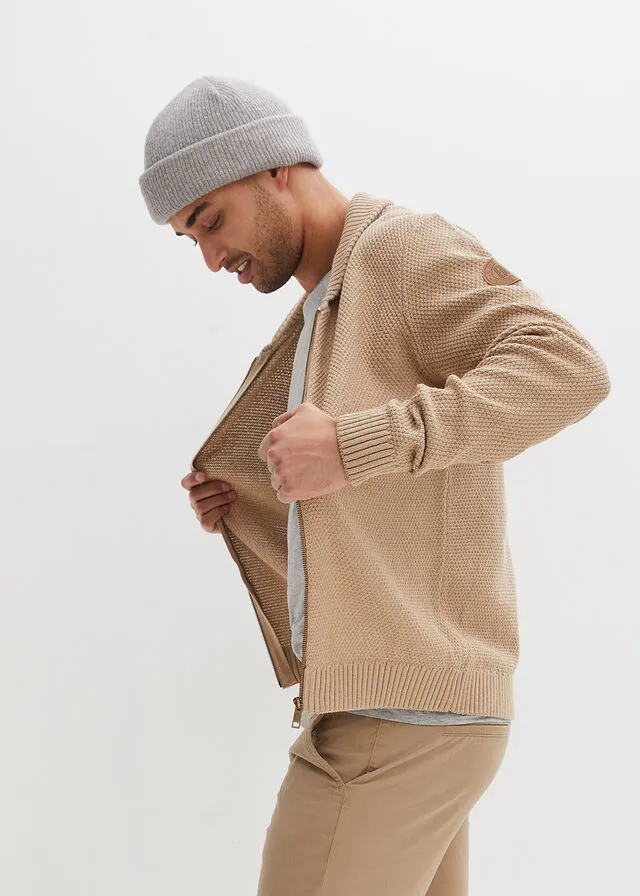 Chaqueta de punto Beige