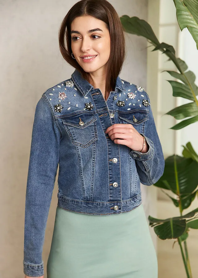 Chaqueta vaquera Denim desgastado