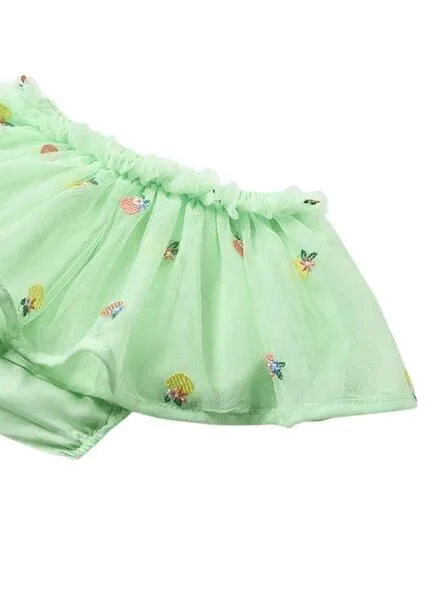 Conjunto Mayoral Falda Tul Verde Para Bebé