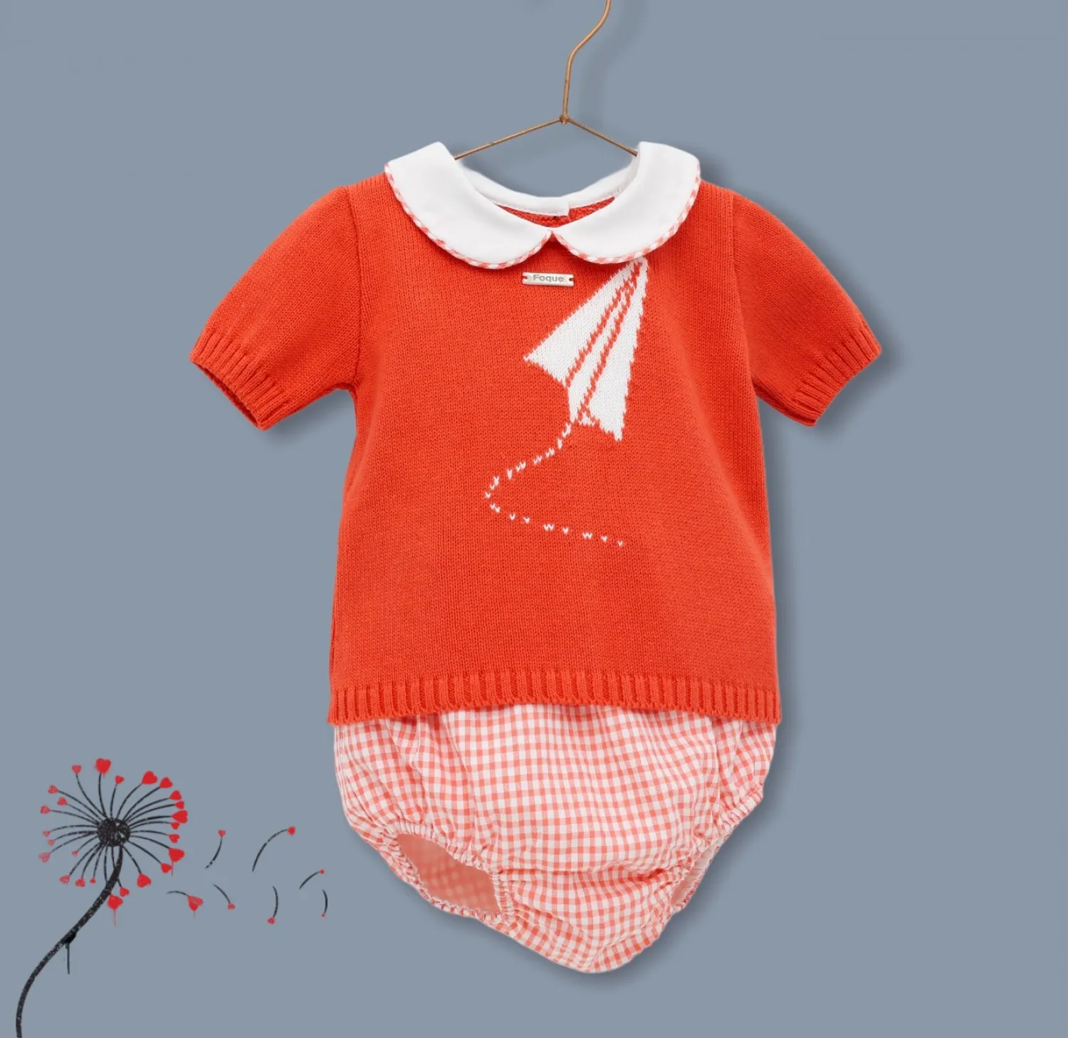 Conjunto para niño colección coral Flower de Foque.