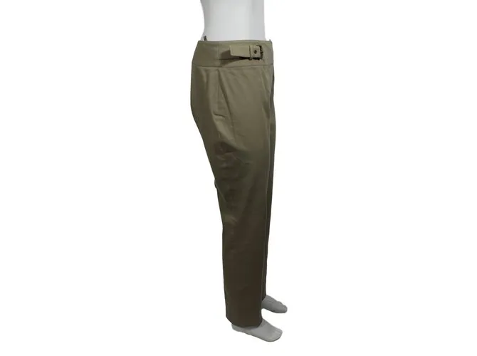 Céline Pantalones Beige 