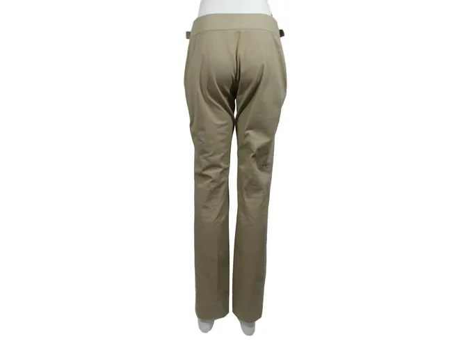 Céline Pantalones Beige 