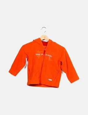 Decathlon Chaqueta polar naranja