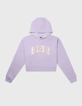 Ellesse Buccio Crop Hoodie Sudadera infantil morada