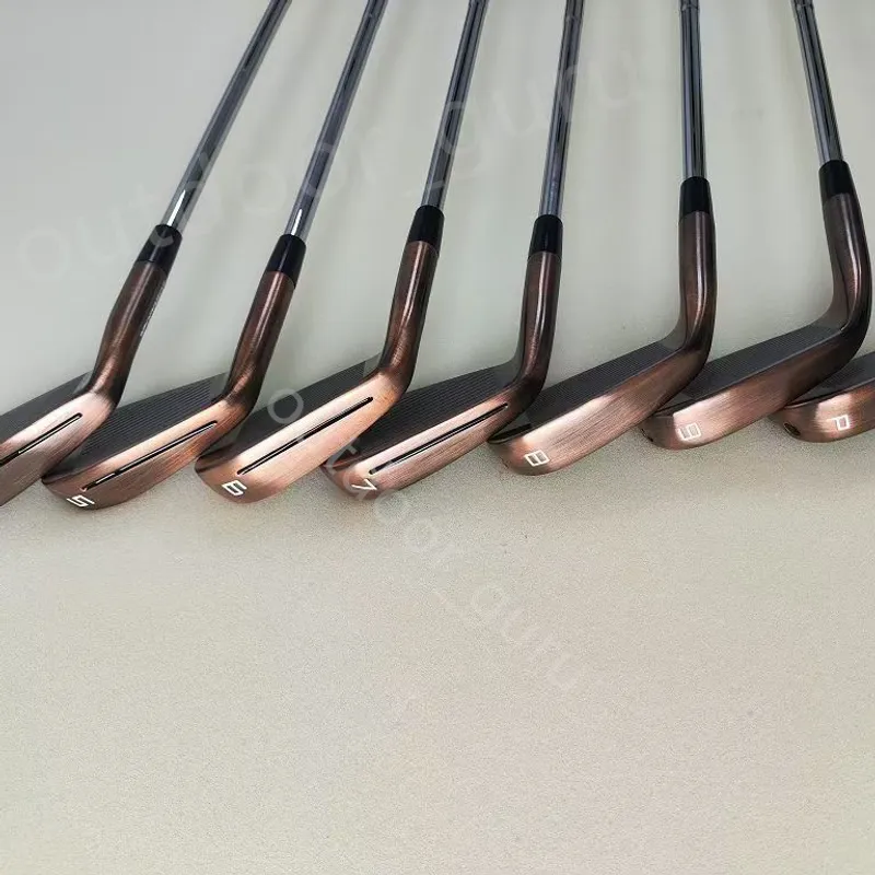 Golf Clubs Coppery Irons 7904-9p-R/S Flex Steel Soat con cubierta de la cabeza La última versión de 4Generaciones más reciente I