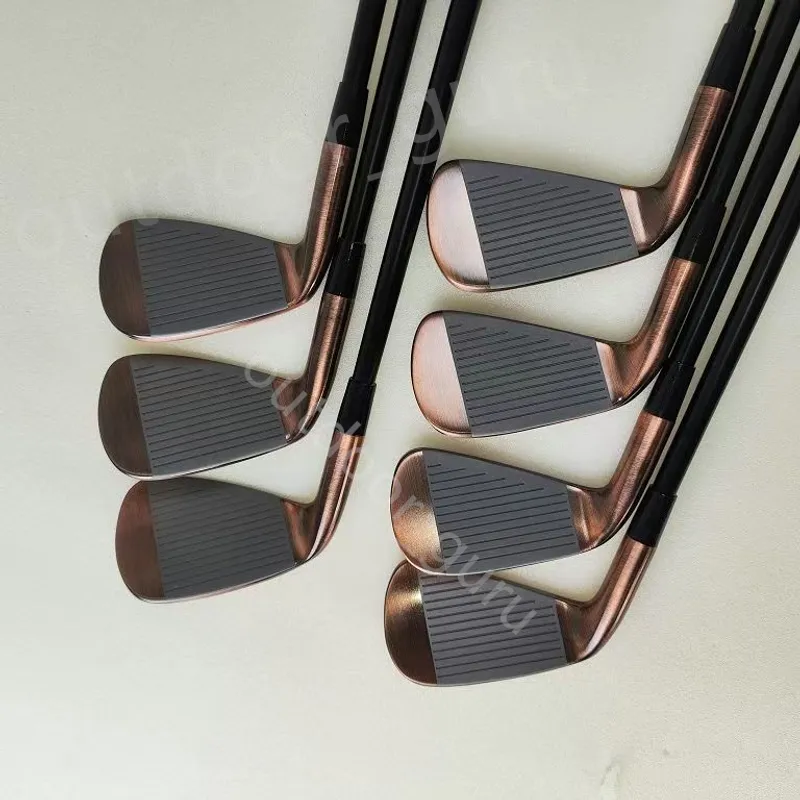 Golf Clubs Coppery Irons 7904-9p-R/S Flex Steel Soat con cubierta de la cabeza La última versión de 4Generaciones más reciente I