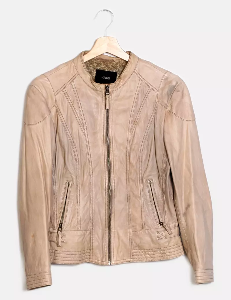 Hakei Chaqueta biker Piel