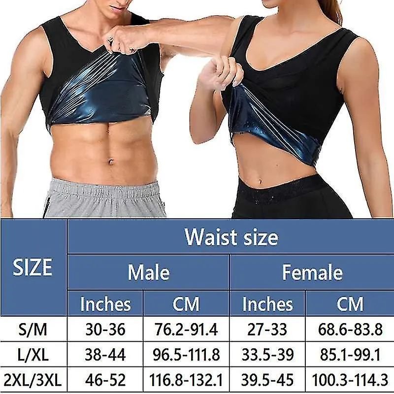 Hombres Neopreno Sudor Sauna Chaleco Cintura Adelgazar Body Shapers Chaleco Shapewear Corsé Gym Ropa Interior Mujeres 