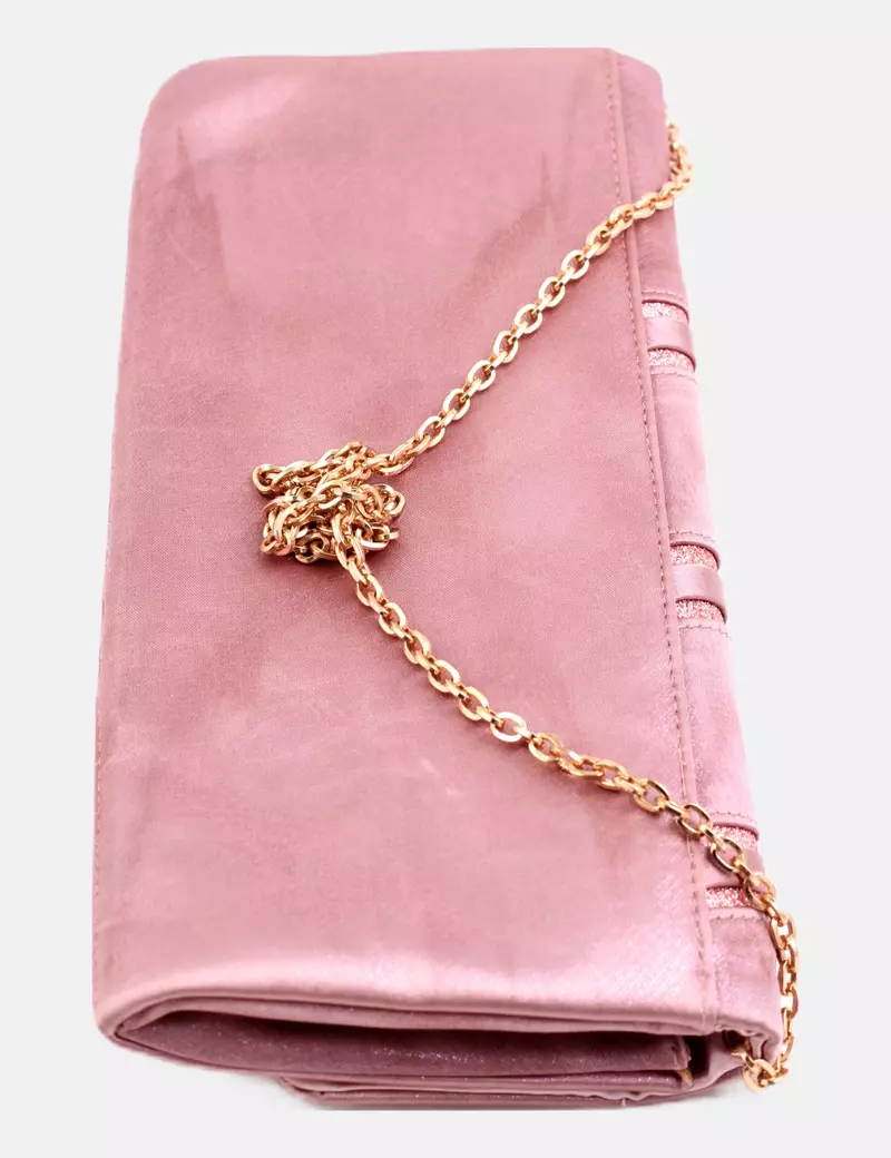 Jaclín Bolso rosa satinado