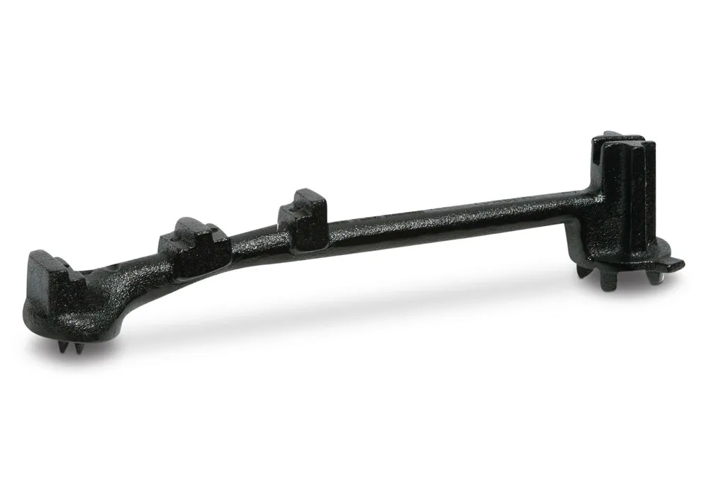 Llave para bidones en fundición gris, lacada, negro